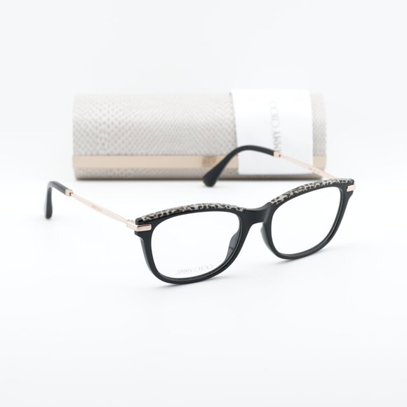 Jimmy Choo JC248 0FP3 00 Cat Eye 53mm Eyeglasses - Black/Gold - Picture 6 of 10